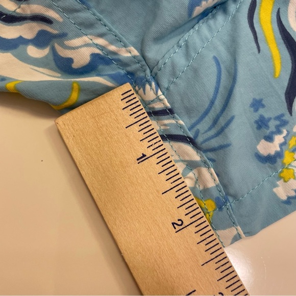 Patagonia Womens 2.5” Barely Baggies Shorts C Street Garden Blue Print - Picture 4 of 8